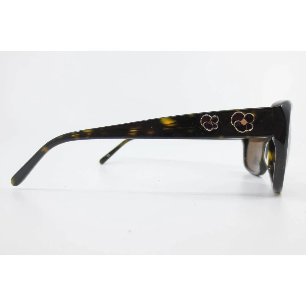 Kirkland Signature KS Hedges Havana Tortoise Floral Sunglasses 55-18-135